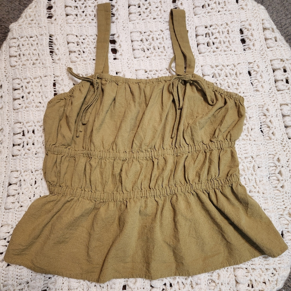 Cinched Waist tank top